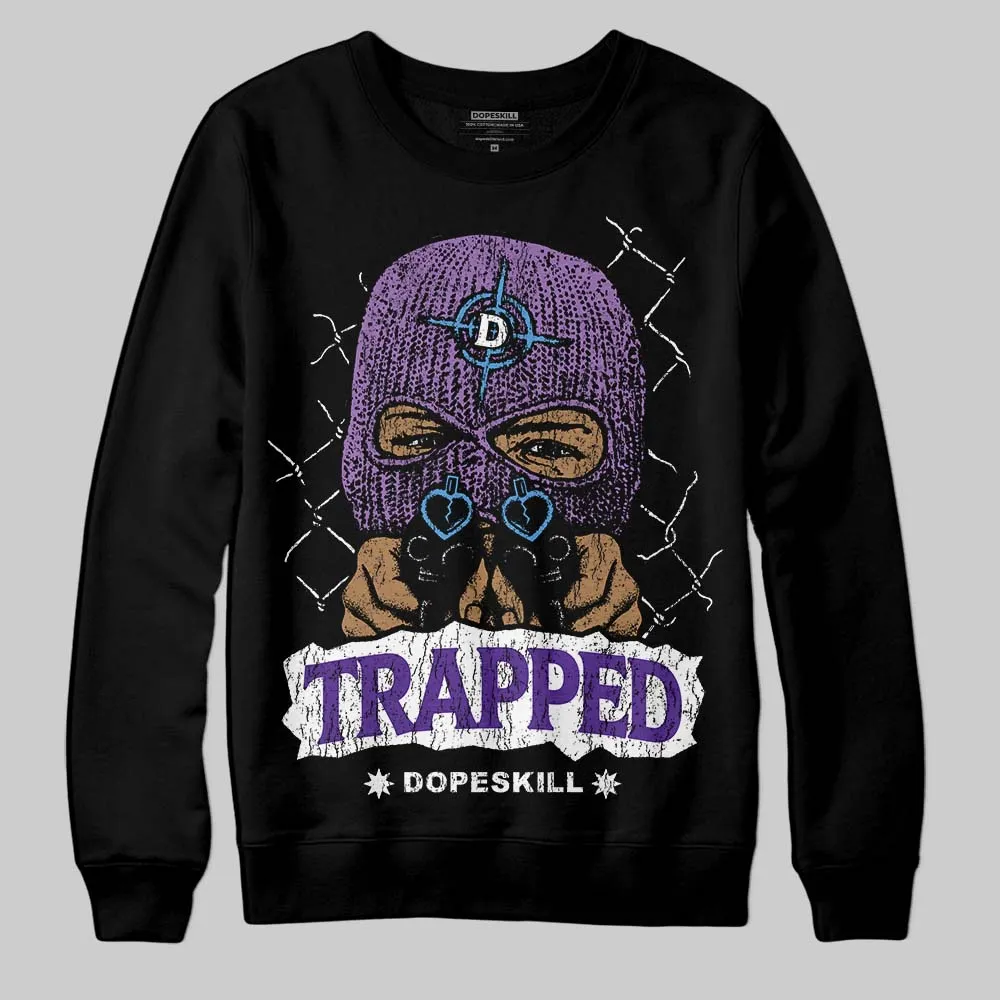 PURPLE Collection DopeSkill Sweatshirt New Trapped Graphic sold by DopeSkill