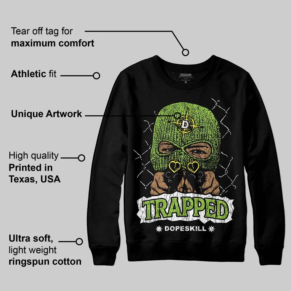Neon Green Collection DopeSkill Sweatshirt New Trapped Graphic sold by DopeSkill product image thumbnail 3