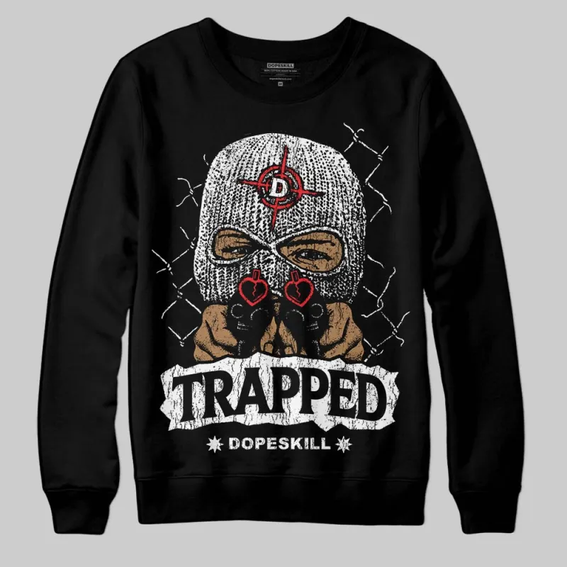 Black and White Collection DopeSkill Sweatshirt New Trapped Graphic made by DopeSkill