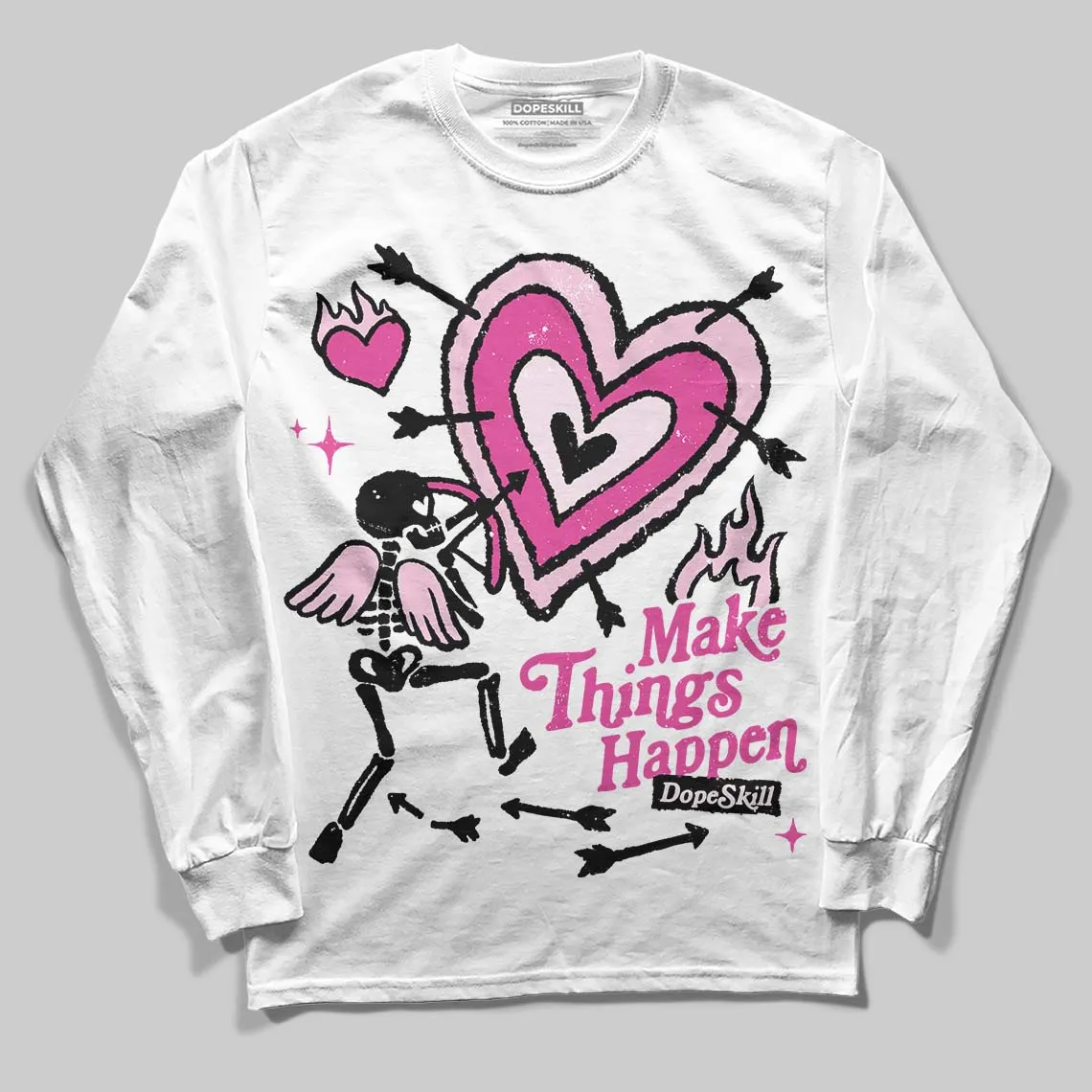 Triple Pink Dunk DopeSkill Long Sleeve T-Shirt Make Things Happen Graphic sold by DopeSkill