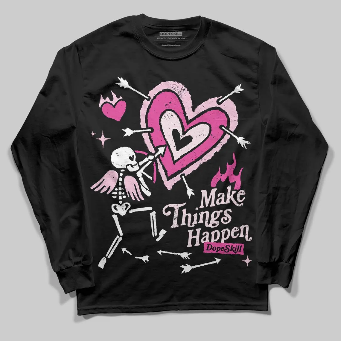 Triple Pink Dunk DopeSkill Long Sleeve T-Shirt Make Things Happen Graphic sold by DopeSkill product image thumbnail 2