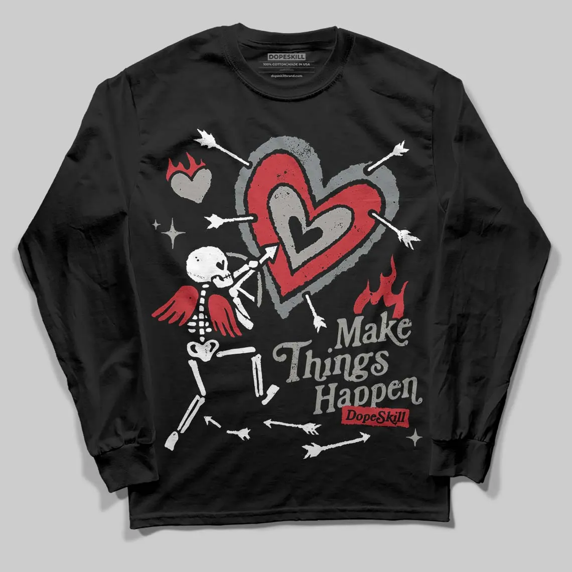 Cool Grey 9s DopeSkill Long Sleeve T-Shirt Make Things Happen Graphic sold by DopeSkill product image thumbnail 2