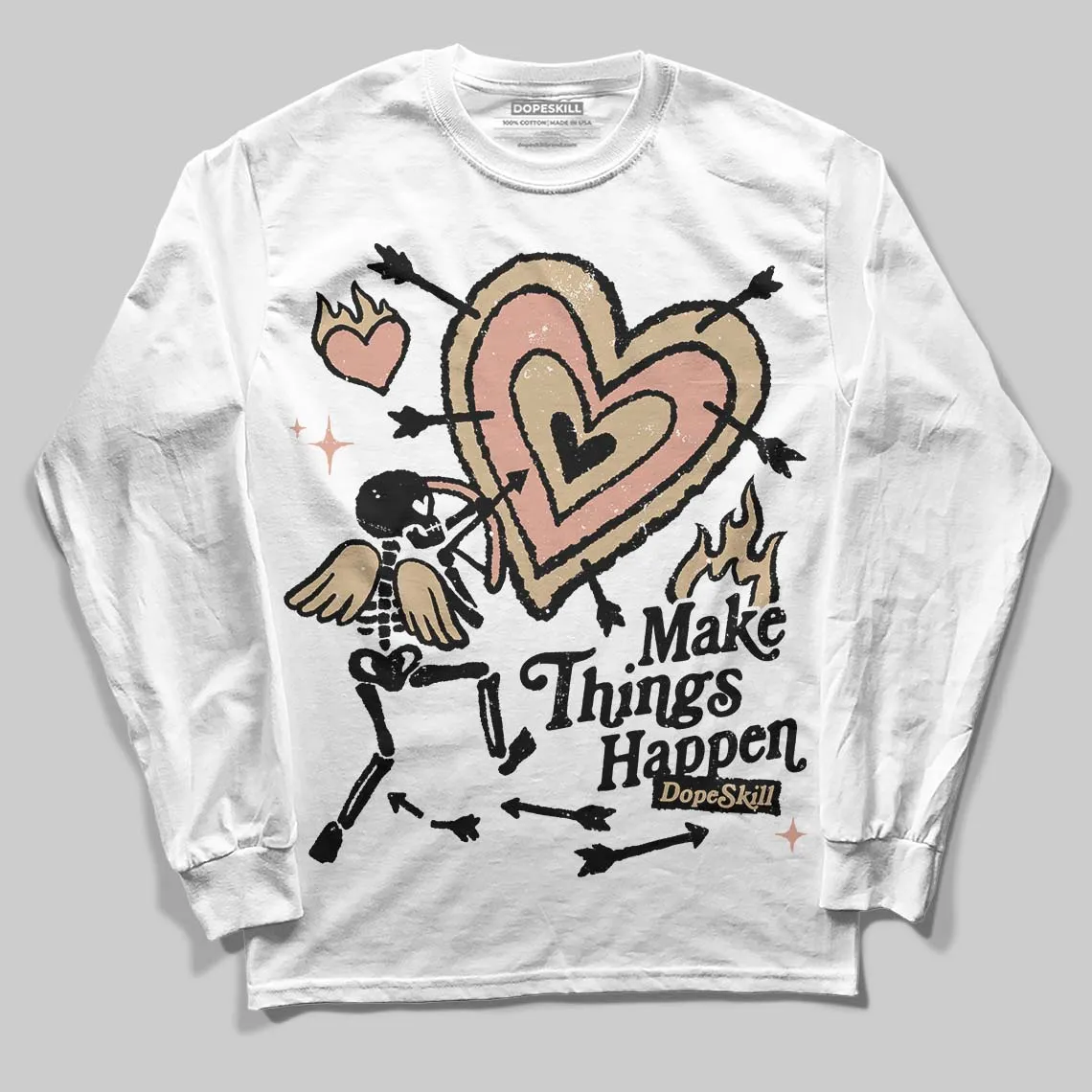 TAN Collection DopeSkill Long Sleeve T-Shirt Make Things Happen Graphic sold by DopeSkill product image thumbnail 2