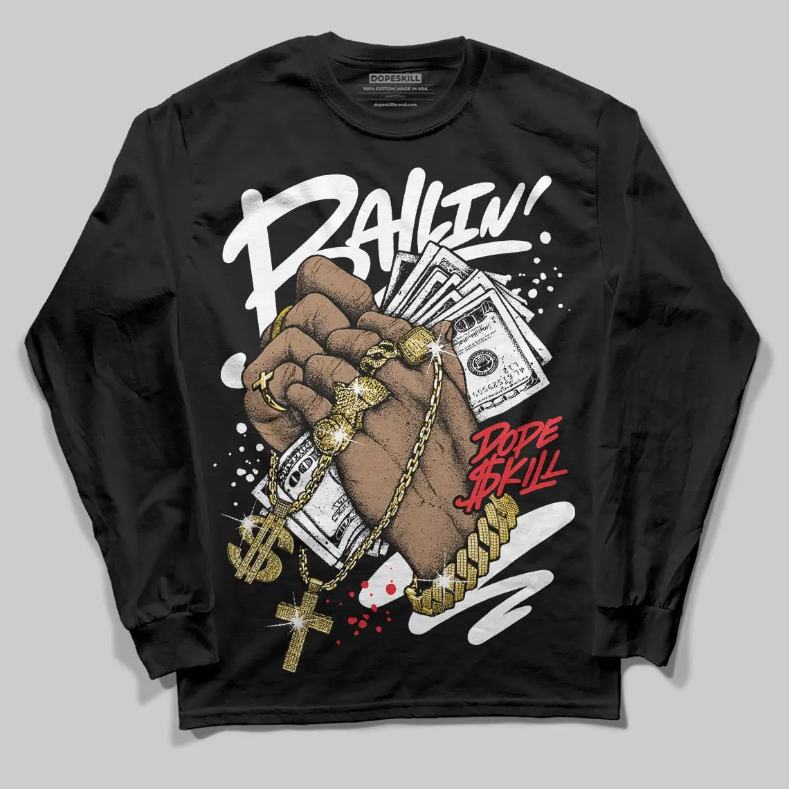 Dunk Panda White Black DopeSkill Long Sleeve T-Shirt Always Ballin' Graphic sold by DopeSkill