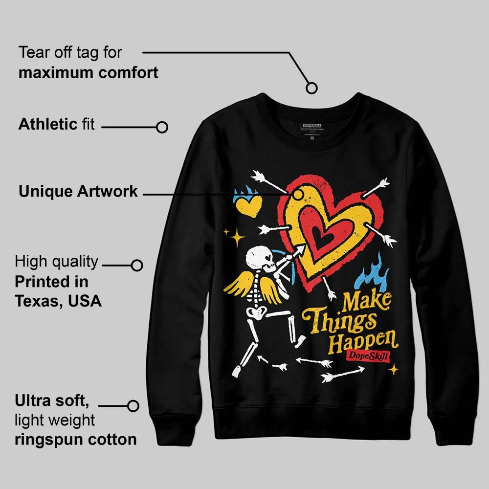 Yellow Collection DopeSkill Sweatshirt Make Things Happen Graphic sold by DopeSkill product image thumbnail 3