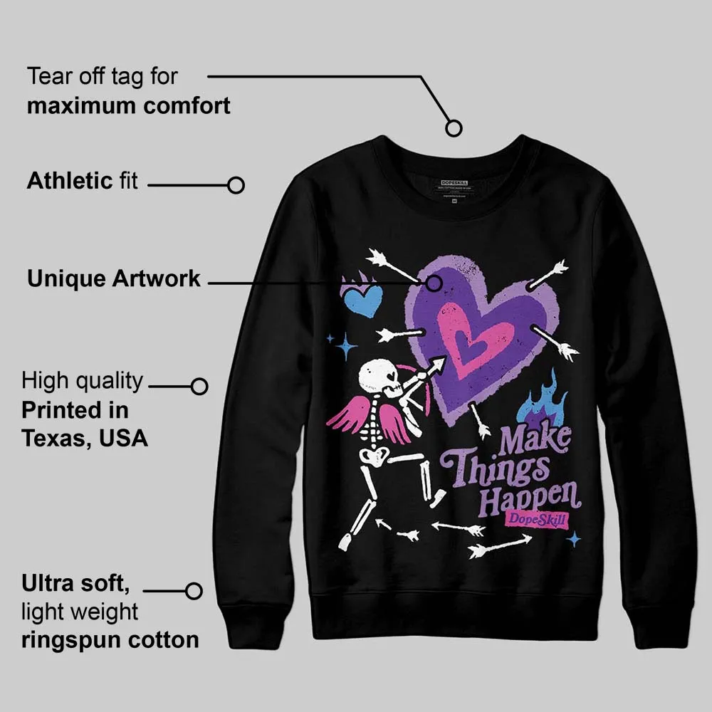 PURPLE Collection DopeSkill Sweatshirt Make Things Happen Graphic sold by DopeSkill product image thumbnail 4