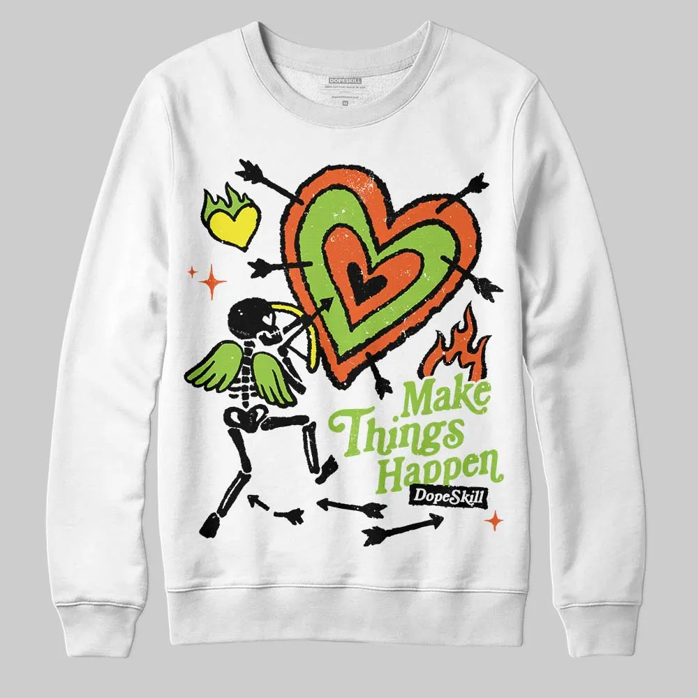 Neon Green Collection DopeSkill Sweatshirt Make Things Happen Graphic sold by DopeSkill product image thumbnail 2