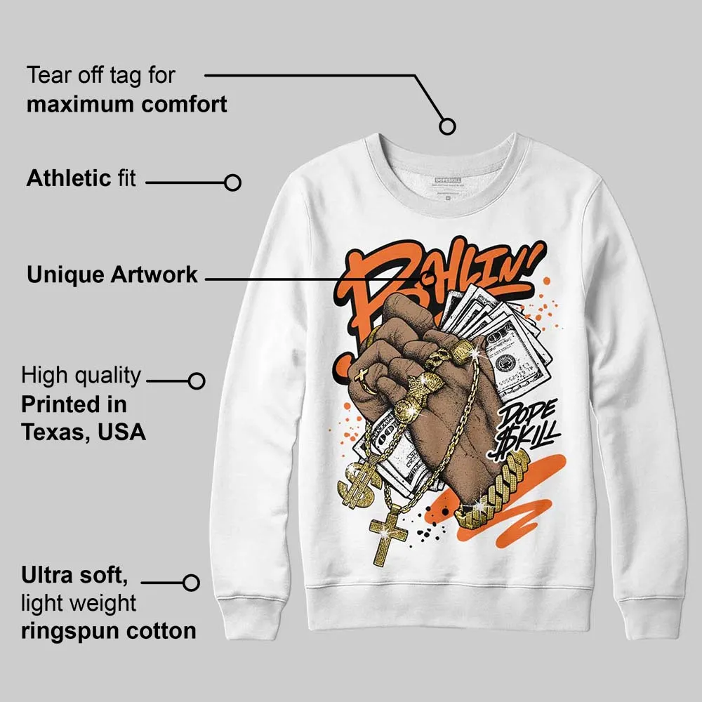 Orange Black White DopeSkill Sweatshirt Always Ballin' Graphic sold by DopeSkill product image thumbnail 3