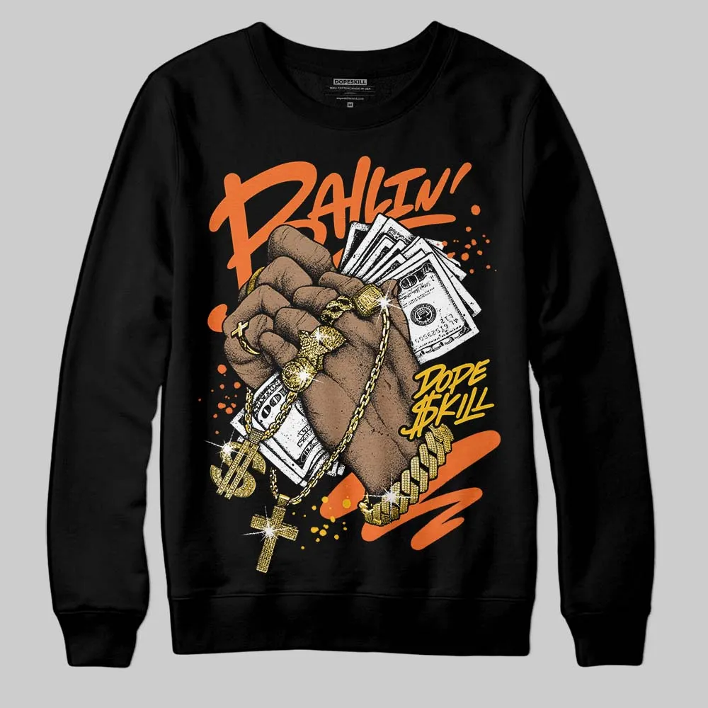 Orange Black White DopeSkill Sweatshirt Always Ballin' Graphic sold by DopeSkill product image thumbnail 2