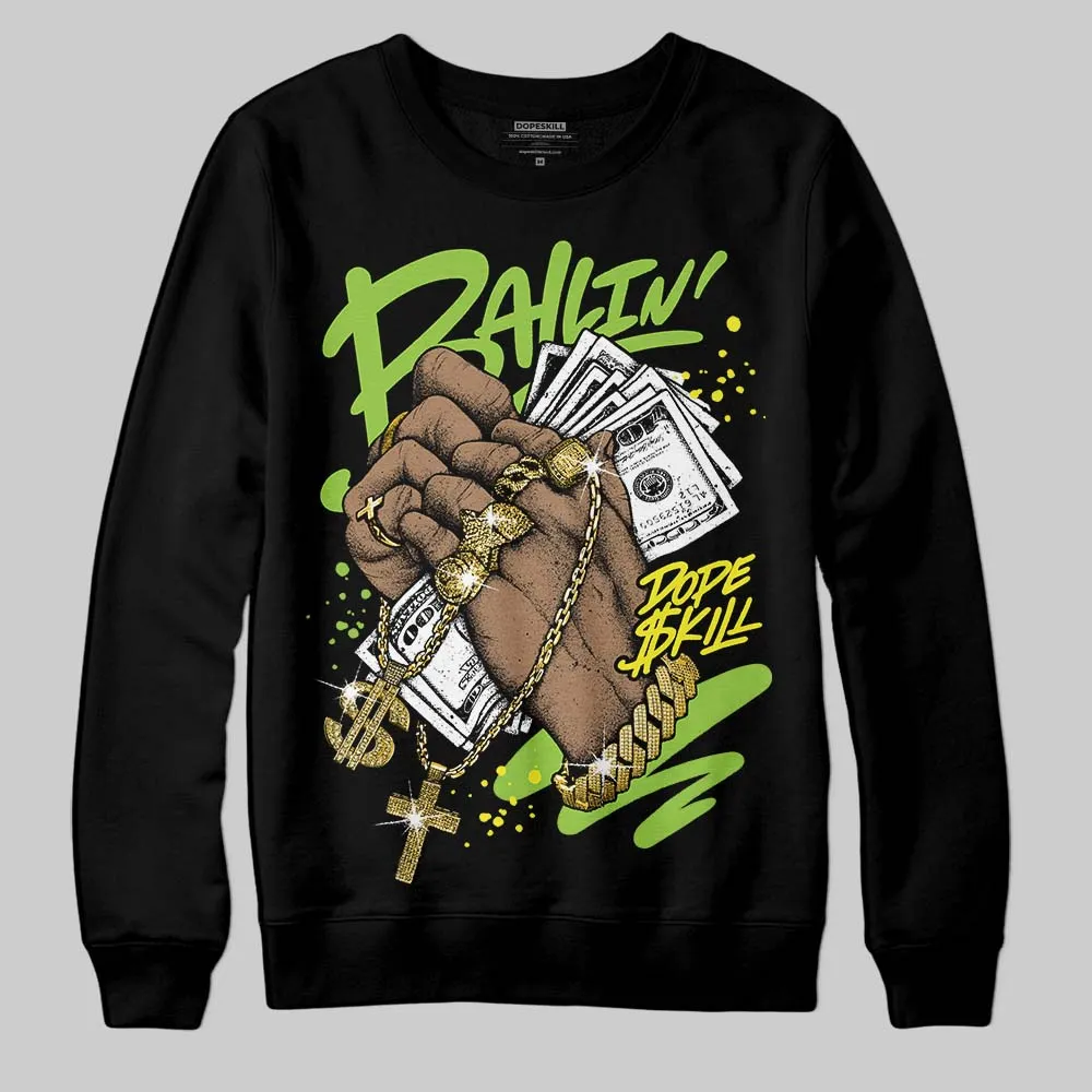 Neon Green Collection DopeSkill Sweatshirt Always Ballin' Graphic sold by DopeSkill