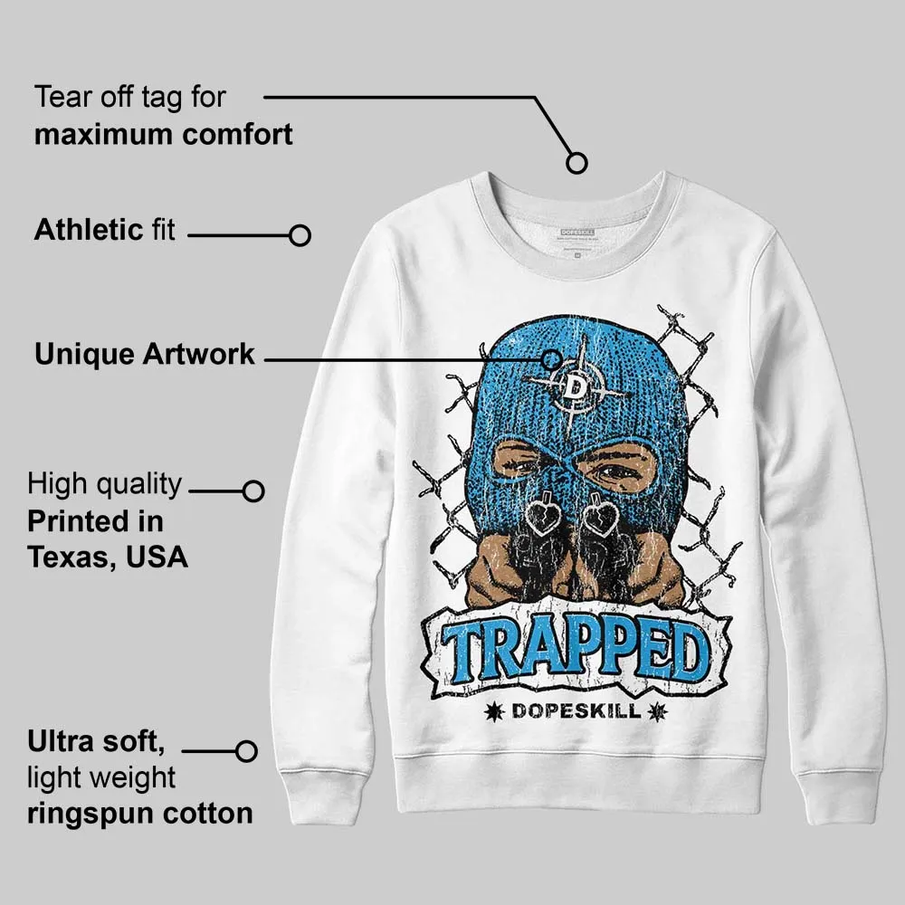 Military Blue 4s DopeSkill Sweatshirt New Trapped Graphic sold by DopeSkill product image thumbnail 3