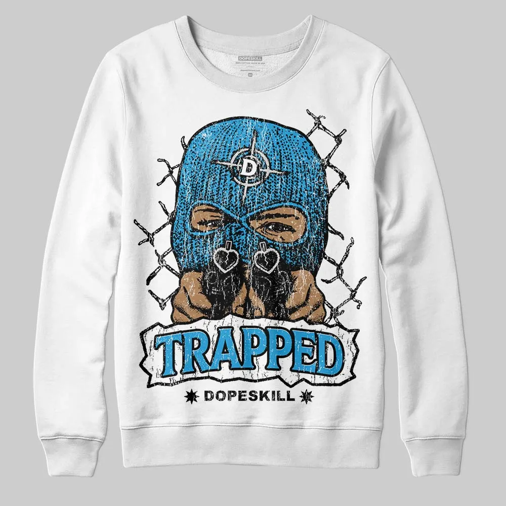Military Blue 4s DopeSkill Sweatshirt New Trapped Graphic sold by DopeSkill