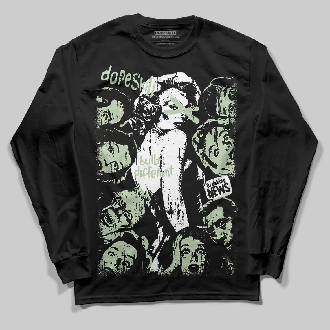 Seafoam 4s 2025 DopeSkill Long Sleeve T-Shirt Built Different Graphic sold by DopeSkill