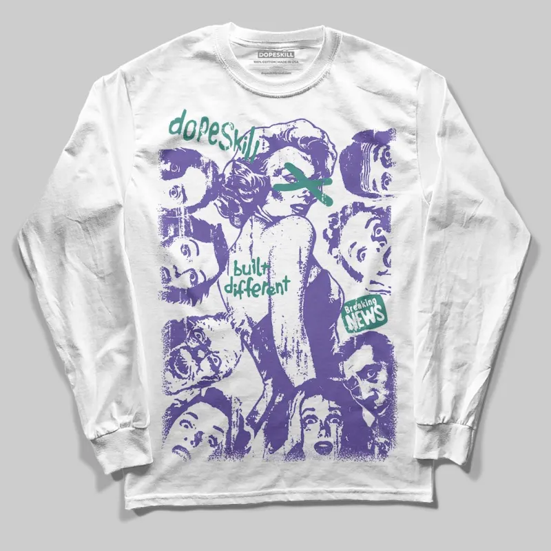 Grape 5s DopeSkill Long Sleeve T-Shirt Built Different Graphic sold by DopeSkill
