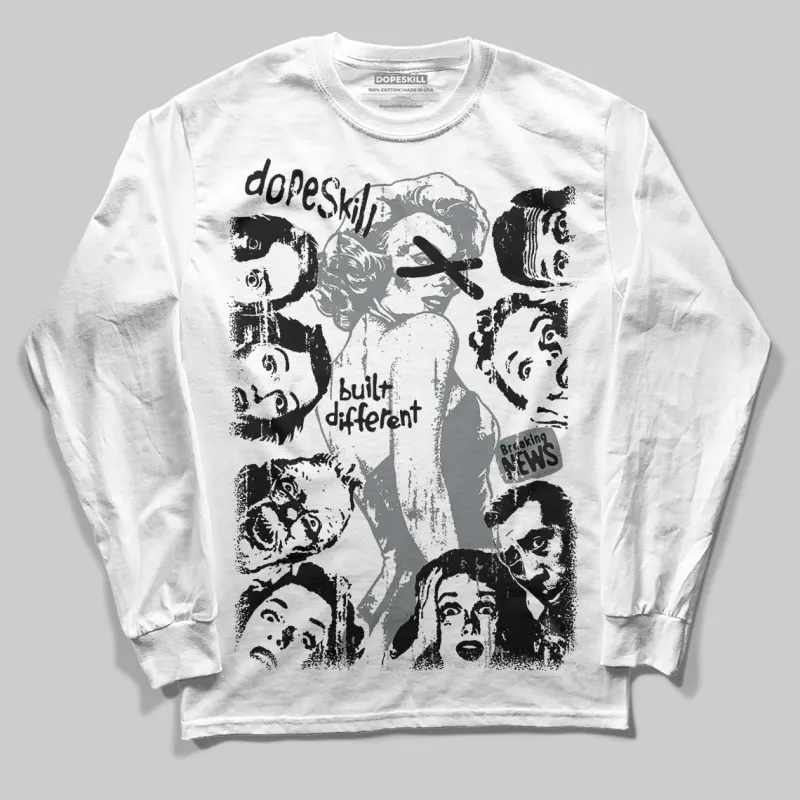 Cool Grey 9s DopeSkill Long Sleeve T-Shirt Built Different Graphic sold by DopeSkill