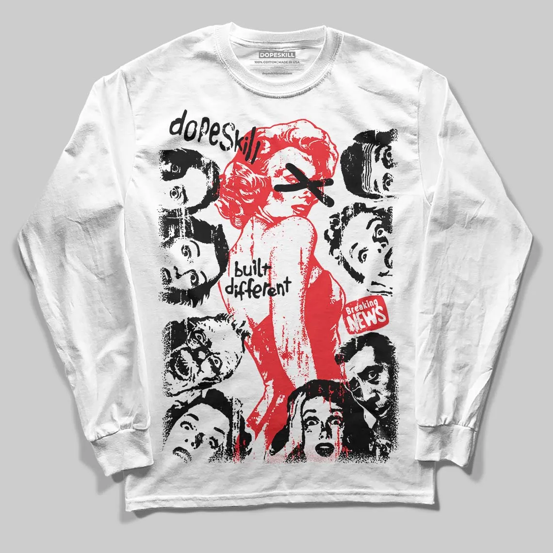 Red Collection DopeSkill Long Sleeve T-Shirt Built Different Graphic sold by DopeSkill product image thumbnail 2