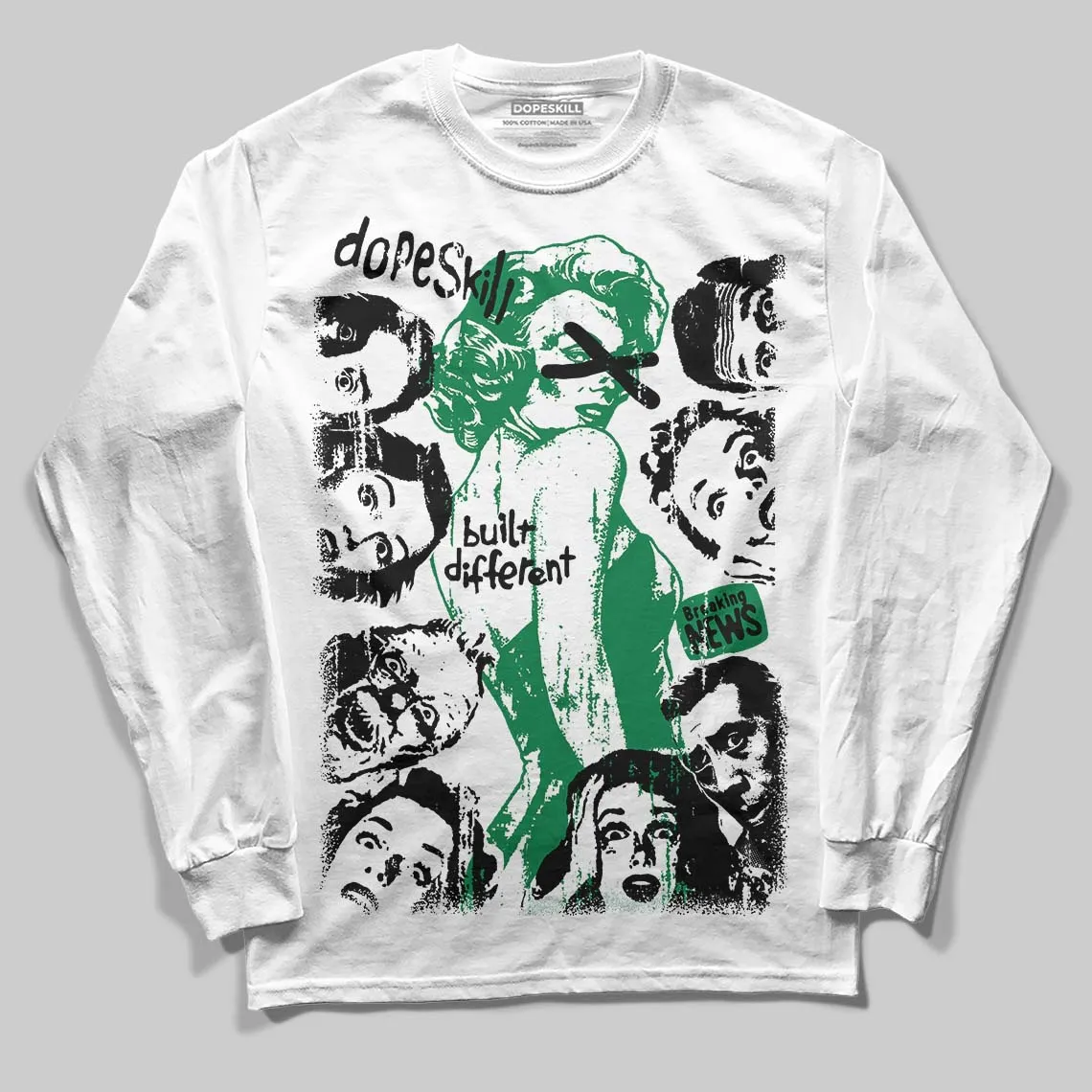 Green Collection DopeSkill Long Sleeve T-Shirt Built Different Graphic sold by DopeSkill