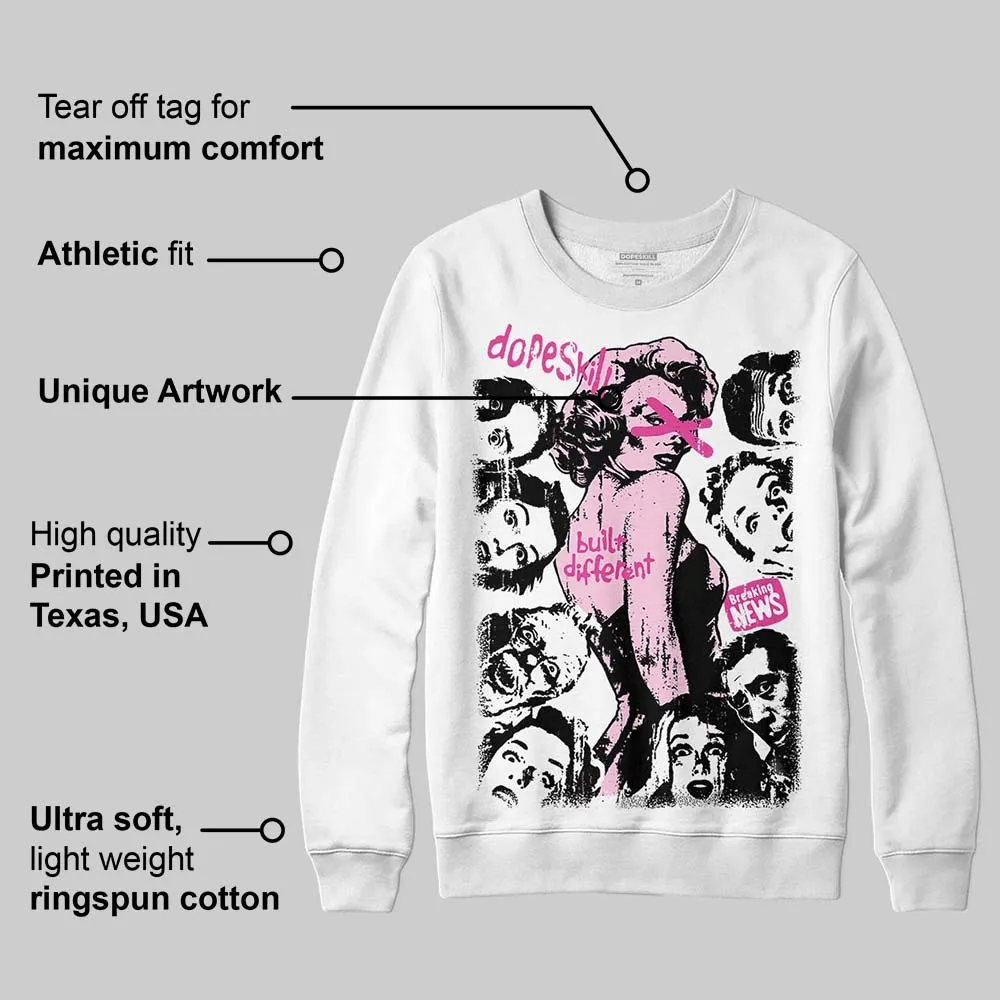 Triple Pink Dunk DopeSkill Sweatshirt Built Different Graphic sold by DopeSkill product image thumbnail 3