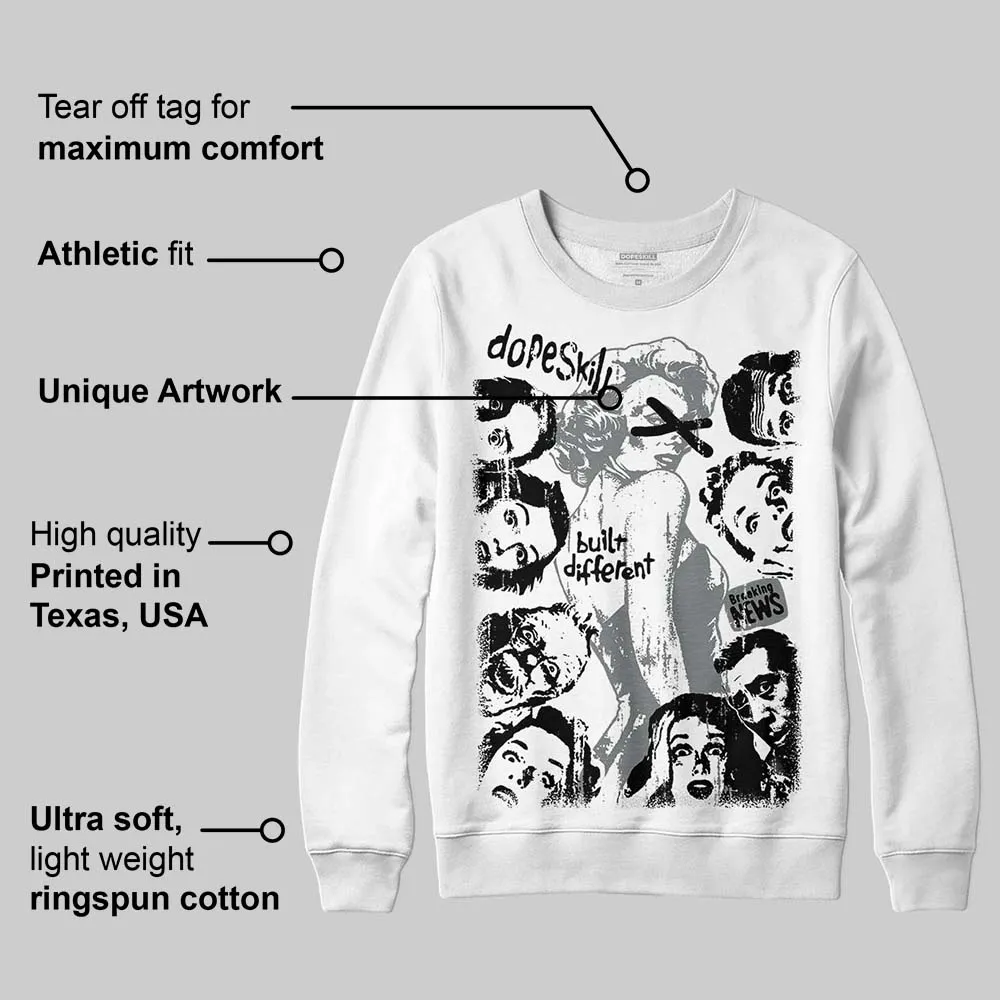 Cool Grey 9s DopeSkill Sweatshirt Built Different Graphic sold by DopeSkill product image thumbnail 3