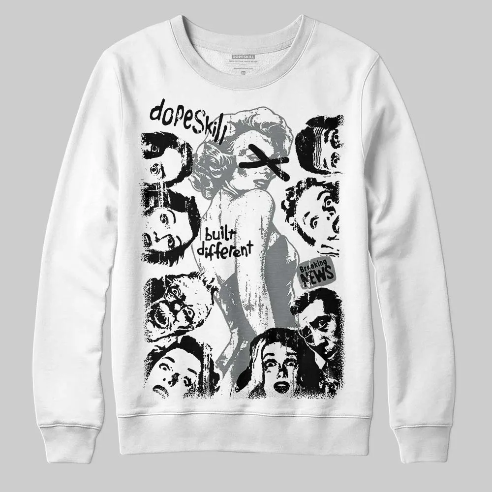 Cool Grey 9s DopeSkill Sweatshirt Built Different Graphic sold by DopeSkill
