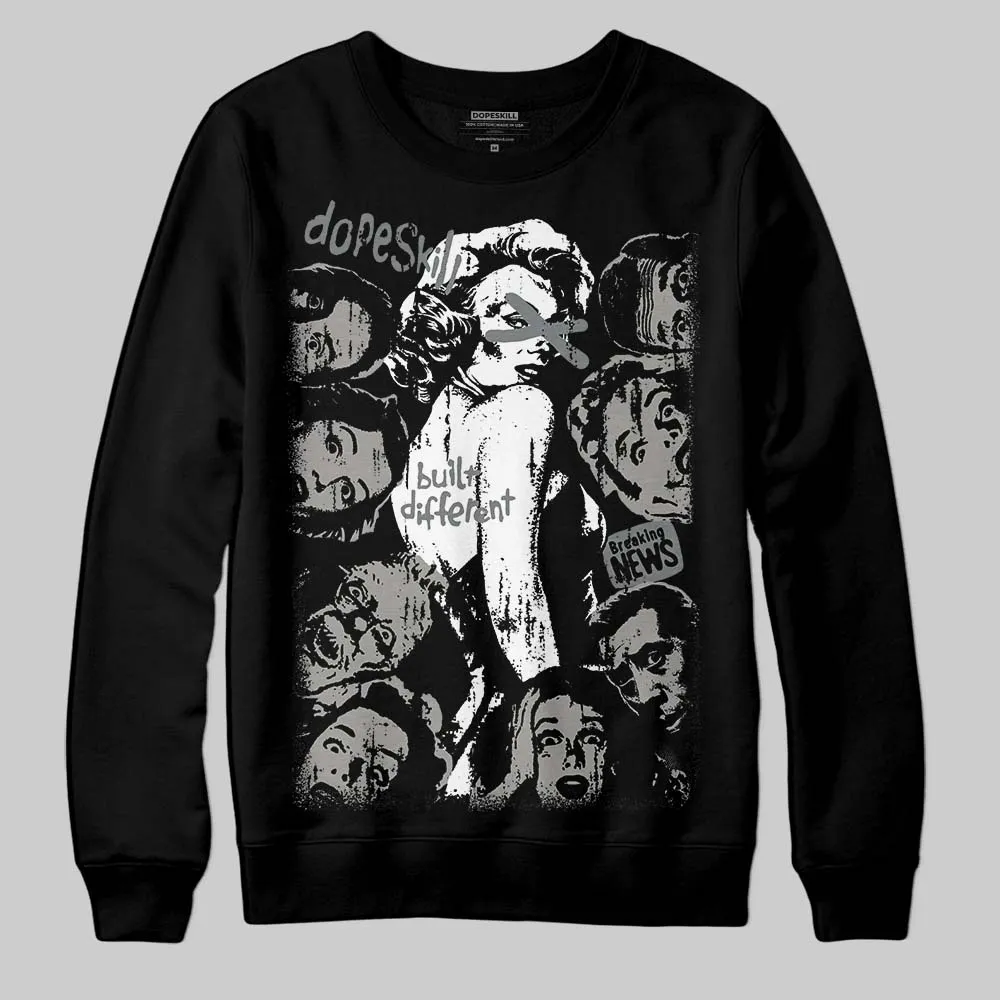 Cool Grey 9s DopeSkill Sweatshirt Built Different Graphic sold by DopeSkill product image thumbnail 2