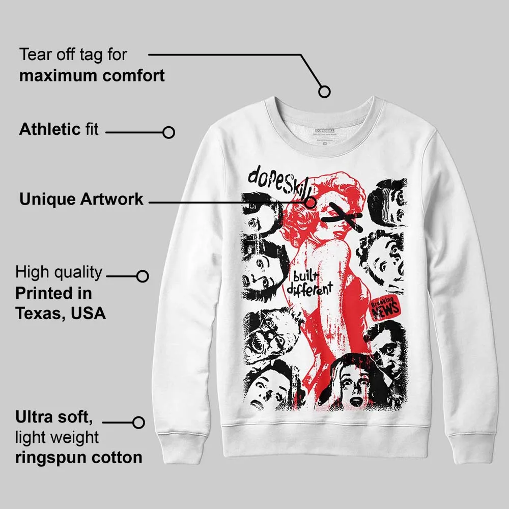 Cherry 11s DopeSkill Sweatshirt Built Different Graphic sold by DopeSkill product image thumbnail 4