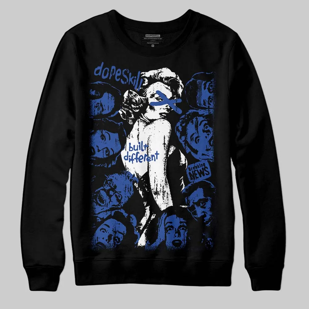 Royal Blue Collection DopeSkill Sweatshirt Built Different Graphic sold by DopeSkill product image thumbnail 2