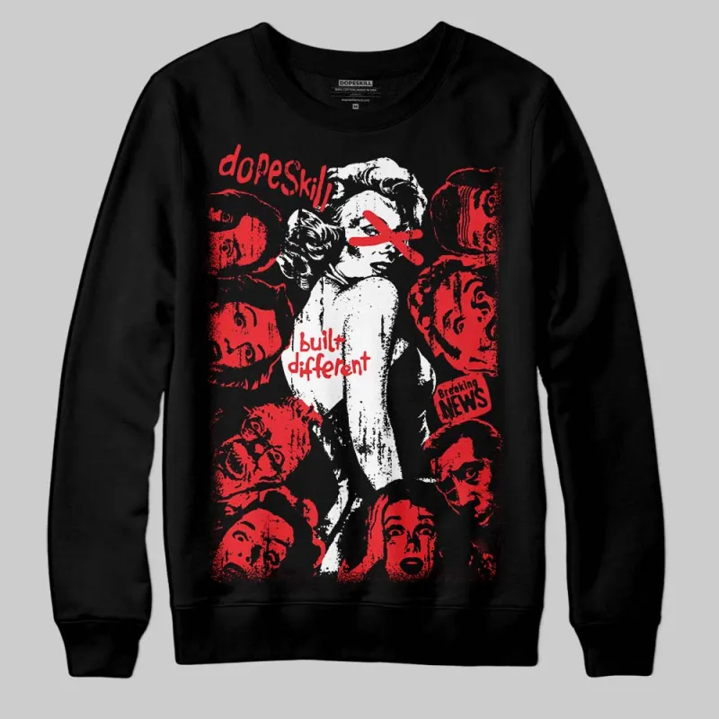 Red Collection DopeSkill Sweatshirt Built Different Graphic sold by DopeSkill
