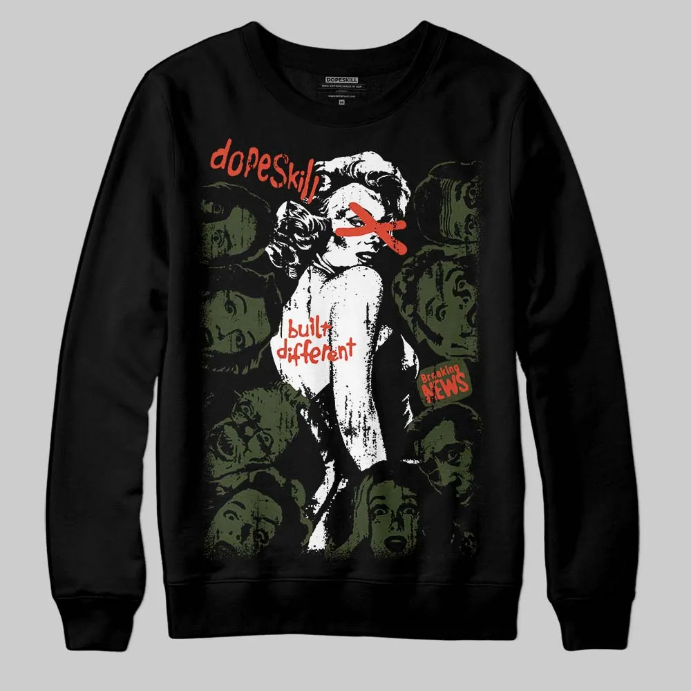 Olive Collection DopeSkill Sweatshirt Built Different Graphic sold by DopeSkill product image thumbnail 2