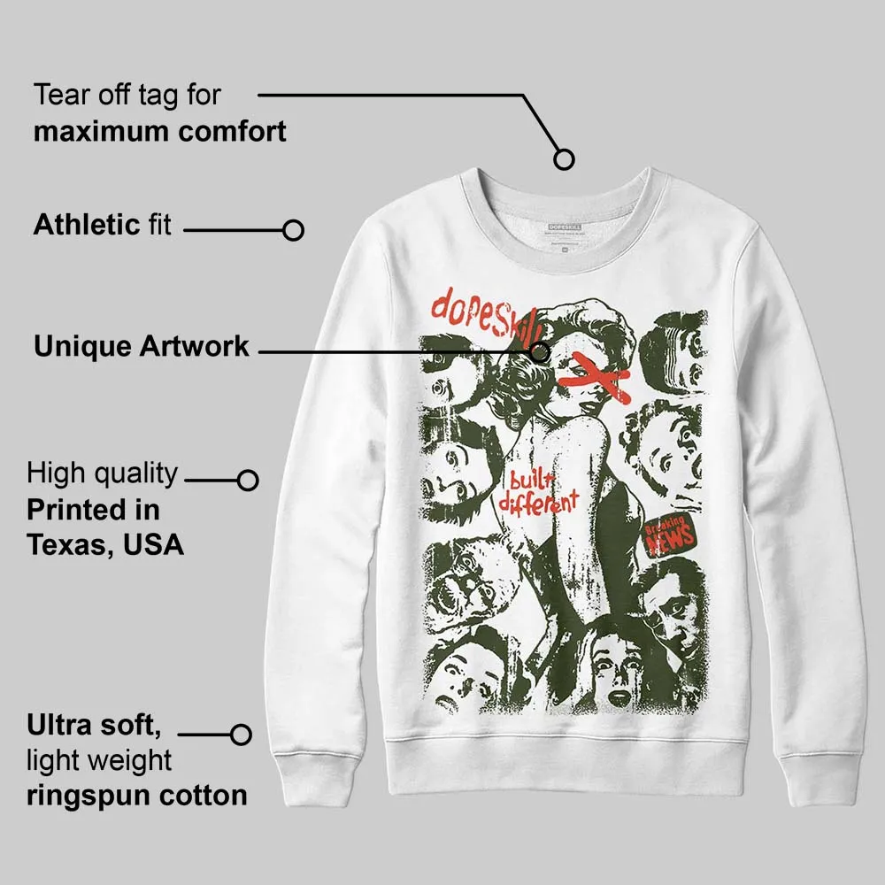 Olive Collection DopeSkill Sweatshirt Built Different Graphic sold by DopeSkill product image thumbnail 3