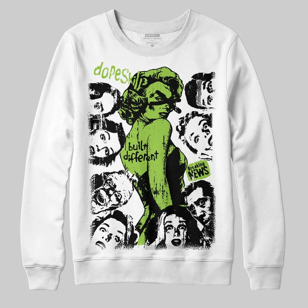 Neon Green Collection DopeSkill Sweatshirt Built Different Graphic sold by DopeSkill product image thumbnail 2