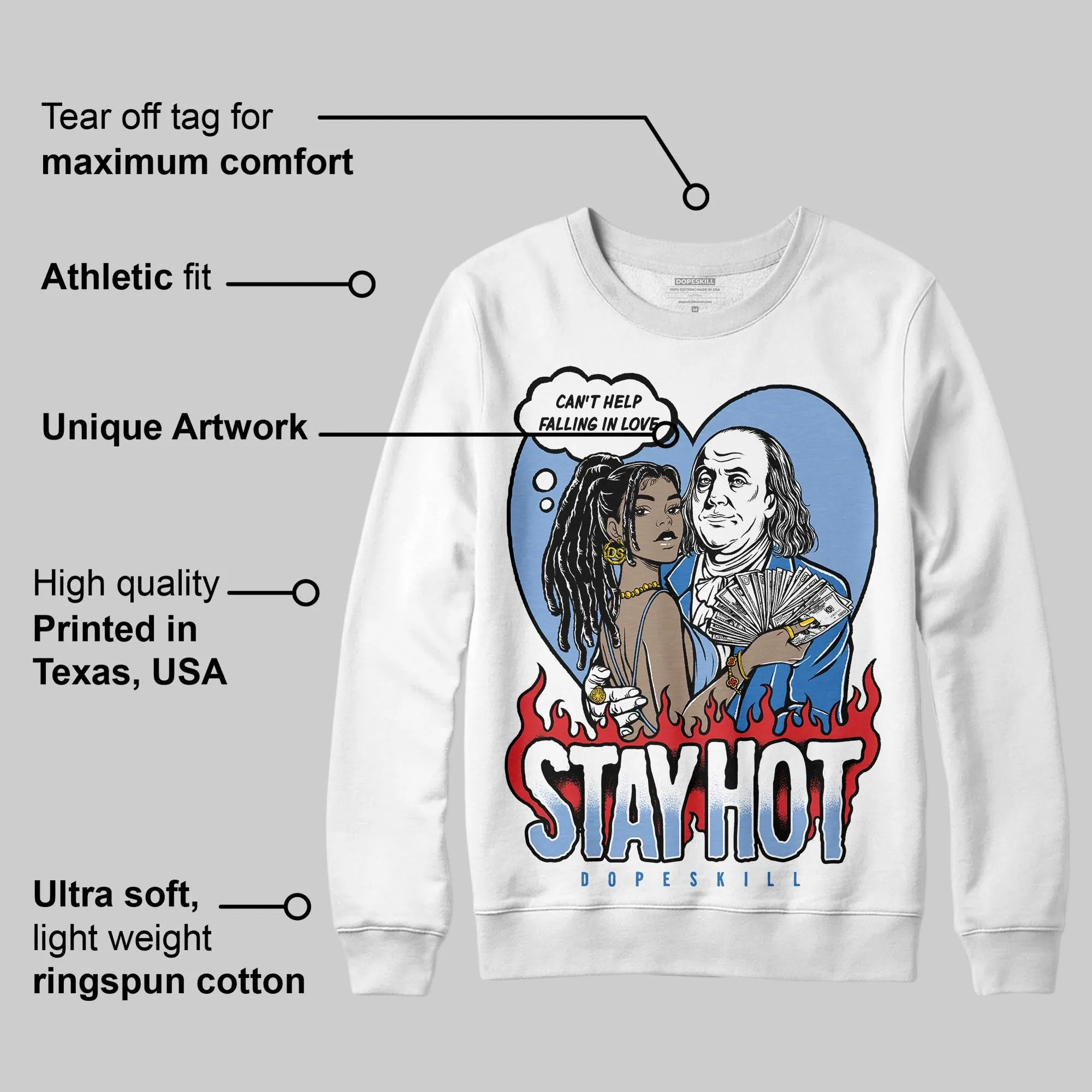 Forget Me Not 4s DopeSkill Sweatshirt Stay Hot Graphic sold by DopeSkill product image thumbnail 3
