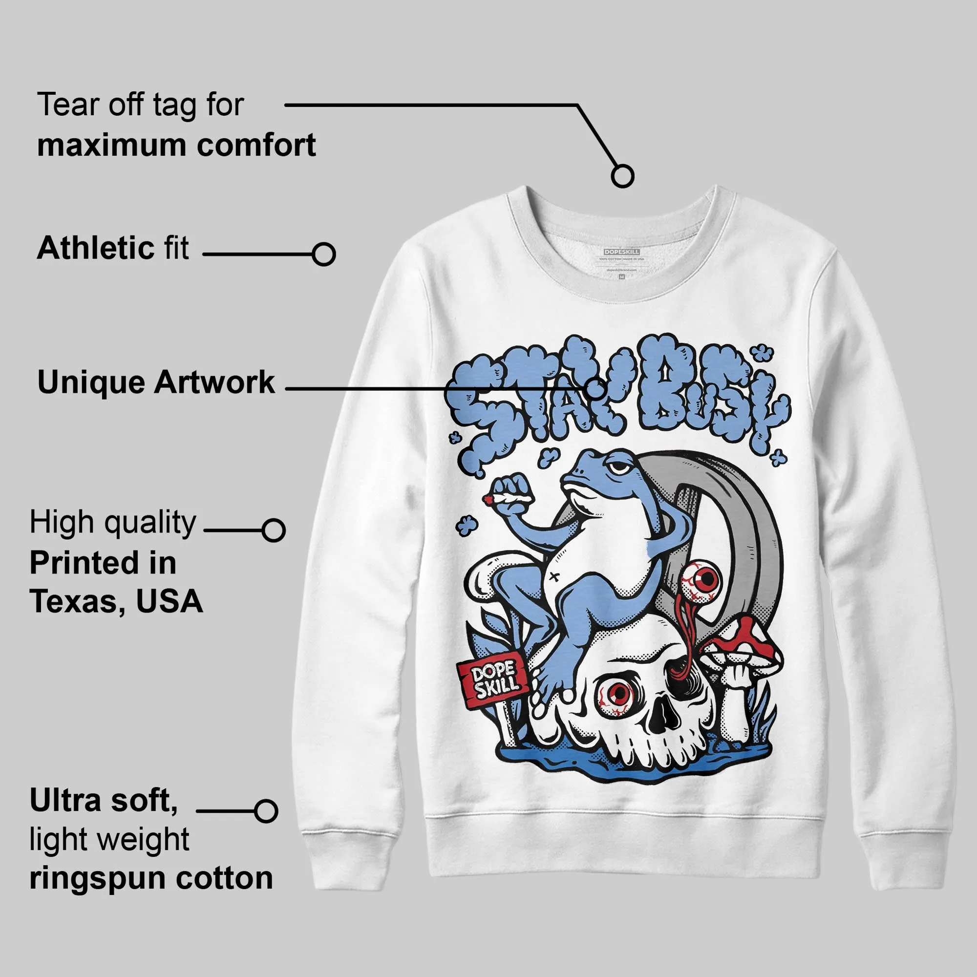 Forget Me Not 4s DopeSkill Sweatshirt Stay Busy Graphic sold by DopeSkill product image thumbnail 3