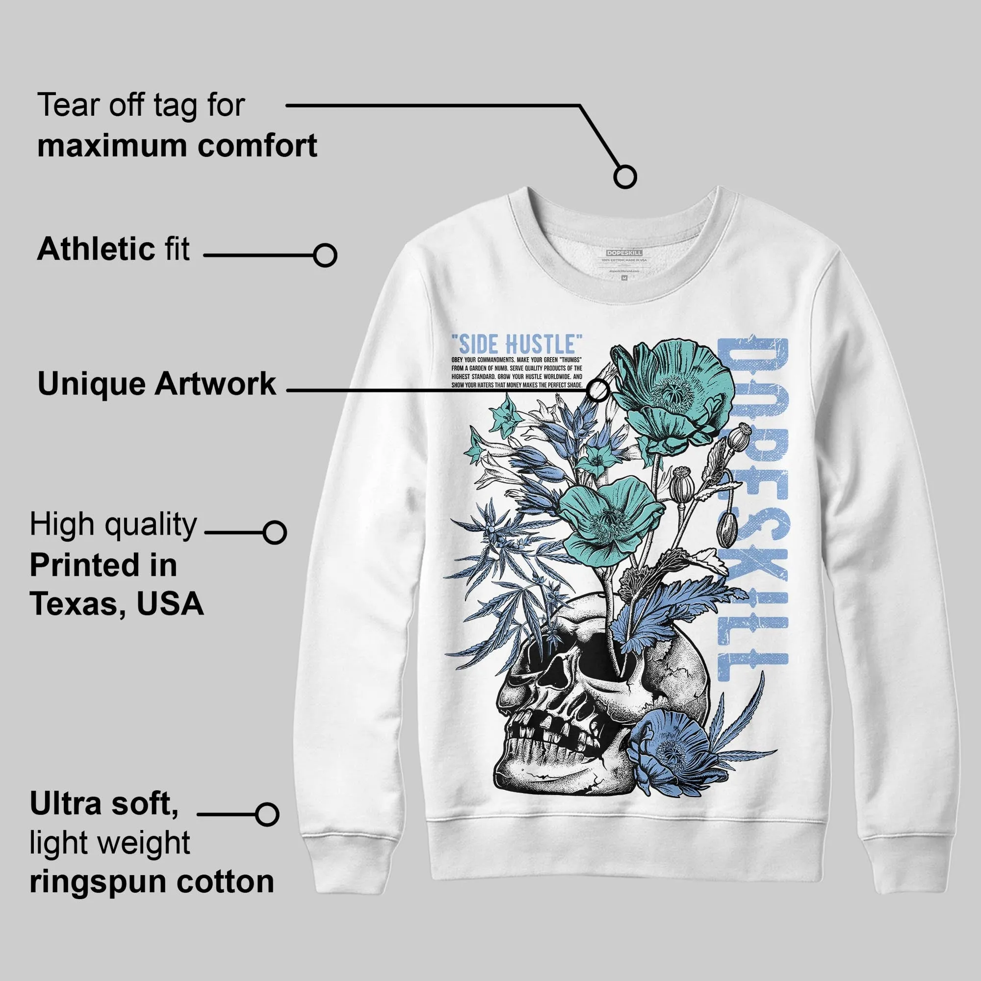 Forget Me Not 4s DopeSkill Sweatshirt Side Hustle Graphic sold by DopeSkill product image thumbnail 3
