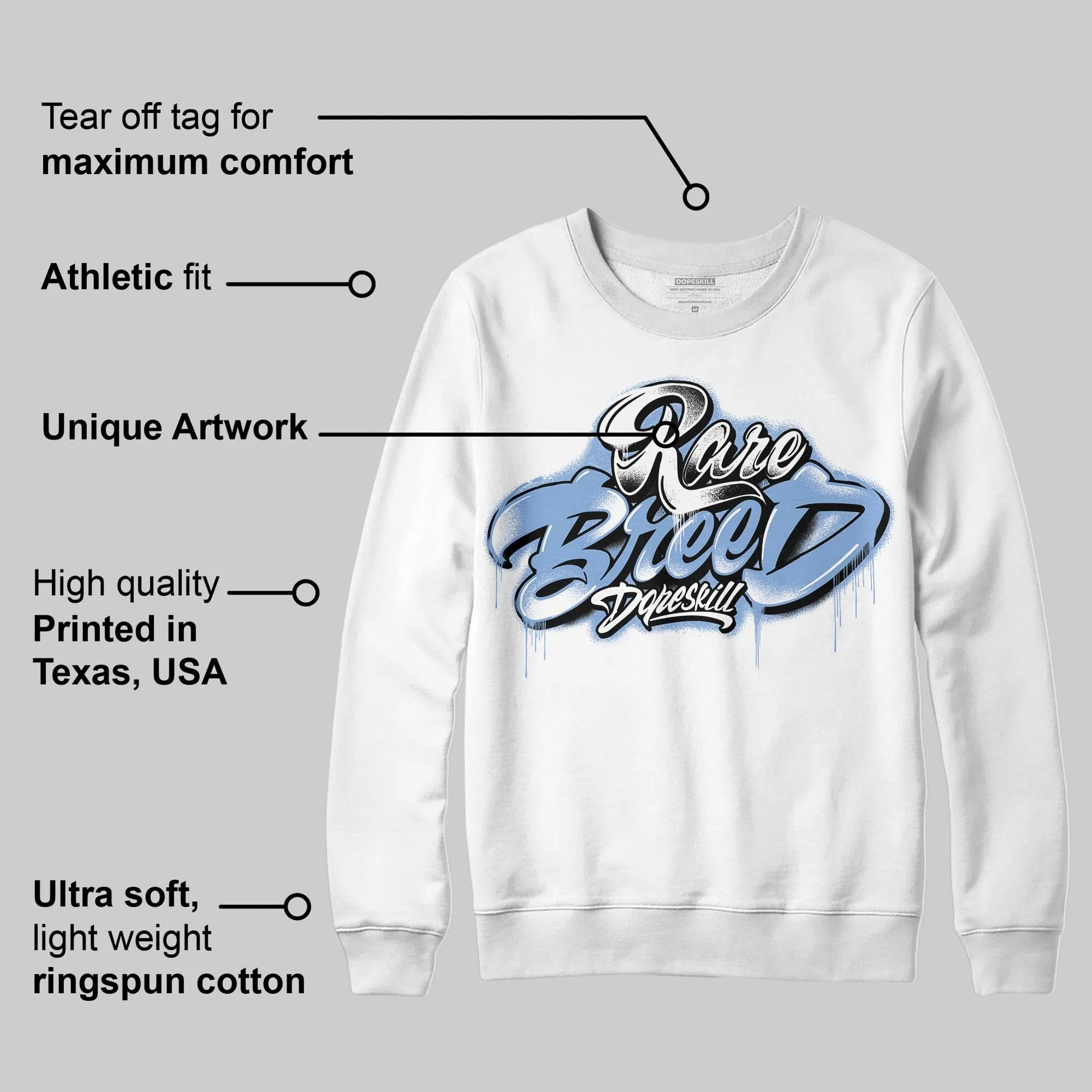 Forget Me Not 4s DopeSkill Sweatshirt Rare Breed Type Graphic sold by DopeSkill product image thumbnail 3