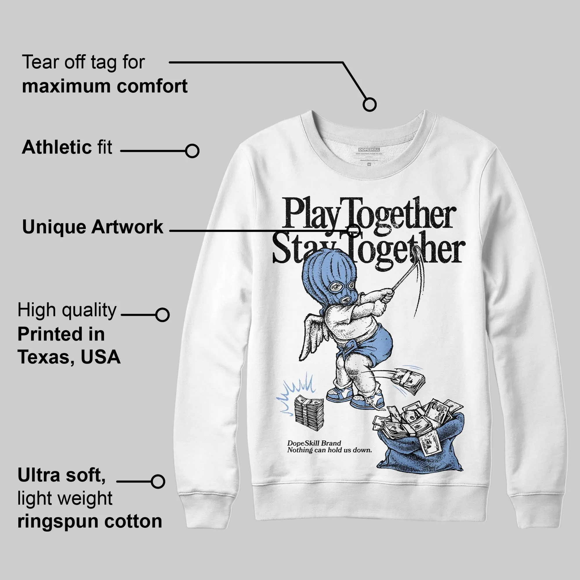 Forget Me Not 4s DopeSkill Sweatshirt Play together, Stay together Graphic sold by DopeSkill product image thumbnail 3