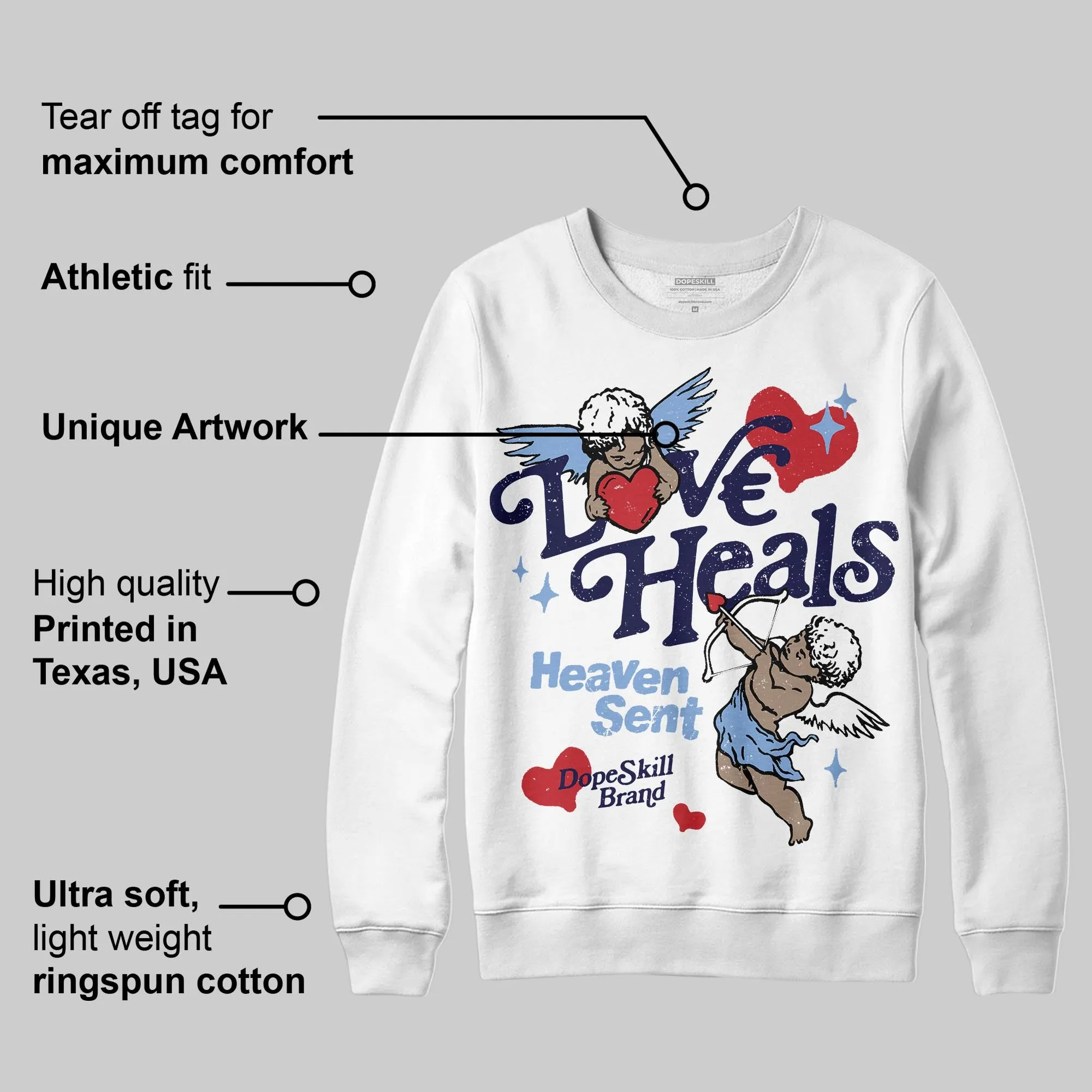 Forget Me Not 4s DopeSkill Sweatshirt New Love Heals Graphic sold by DopeSkill product image thumbnail 3