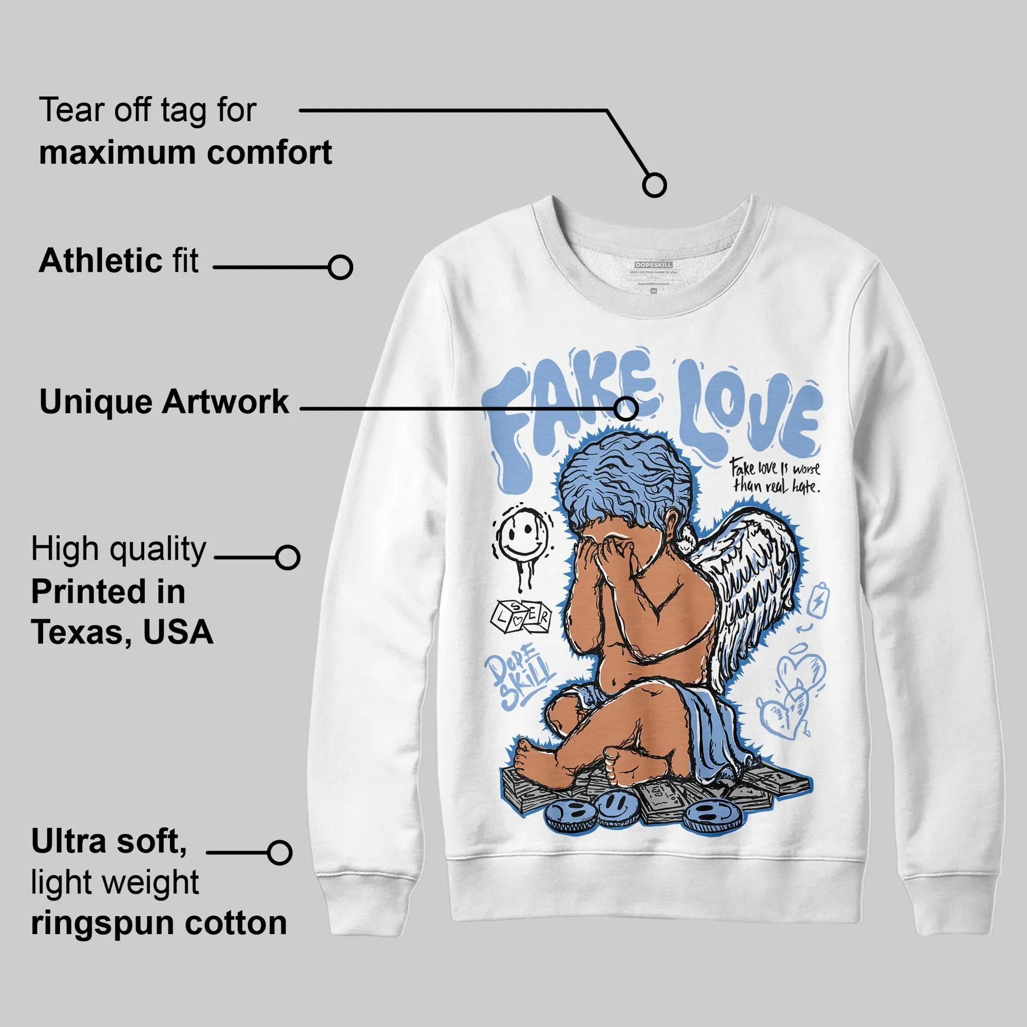 Forget Me Not 4s DopeSkill Sweatshirt False Love Graphic sold by DopeSkill product image thumbnail 3