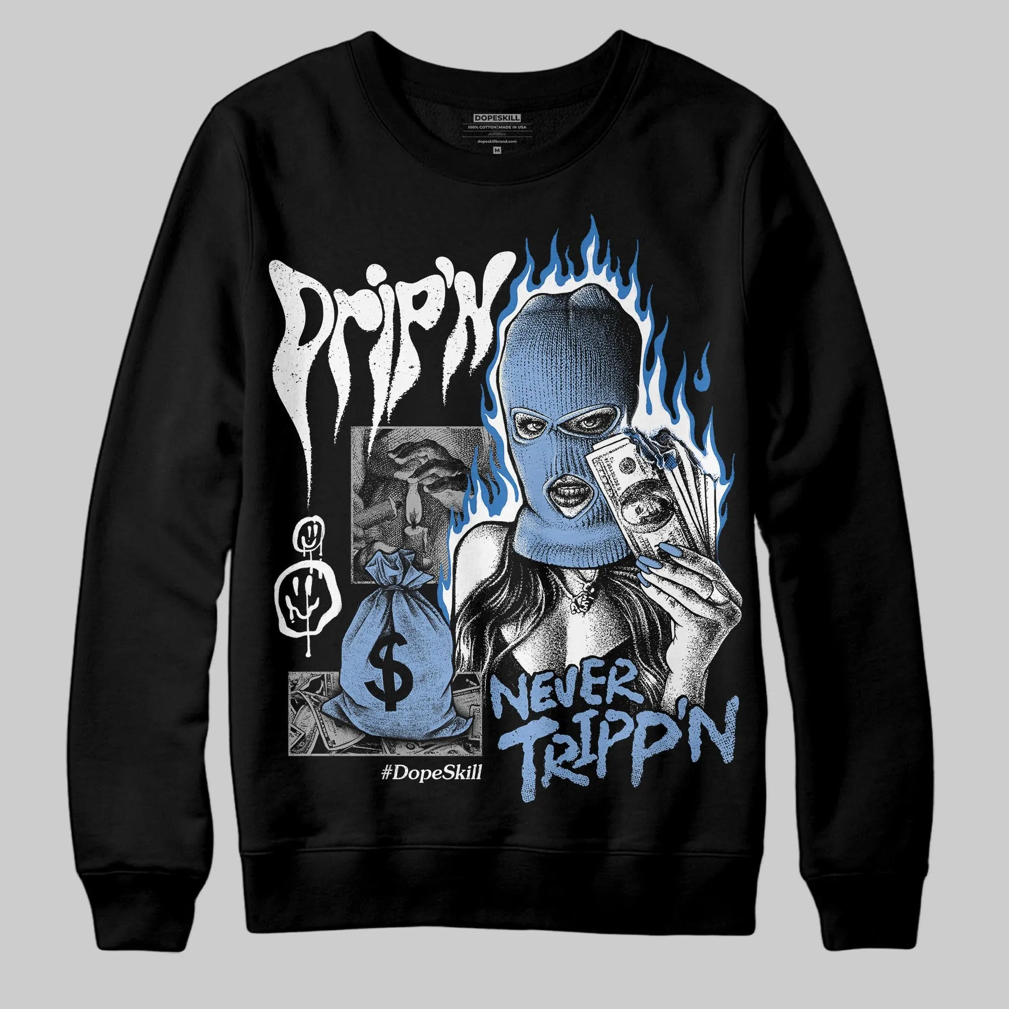 Forget Me Not 4s DopeSkill Sweatshirt Drip'n Never Tripp'n Graphic sold by DopeSkill product image thumbnail 2