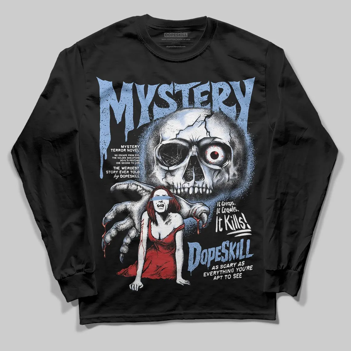 Forget Me Not 4s DopeSkill Long Sleeve T-Shirt Mystery Ghostly Grasp Graphic sold by DopeSkill product image thumbnail 2