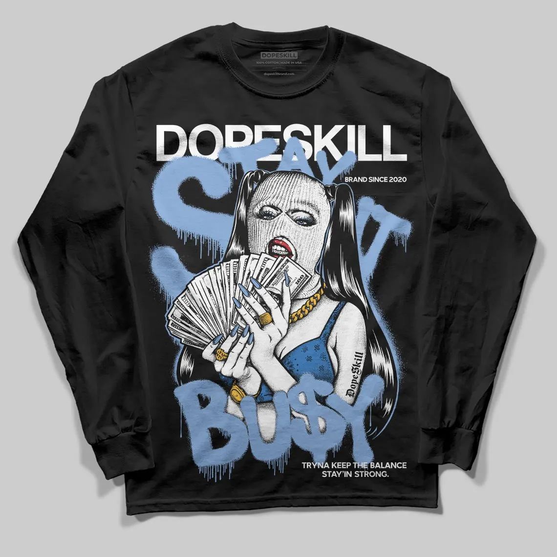 Forget Me Not 4s DopeSkill Long Sleeve T-Shirt Stay It Busy Graphic sold by DopeSkill product image thumbnail 2