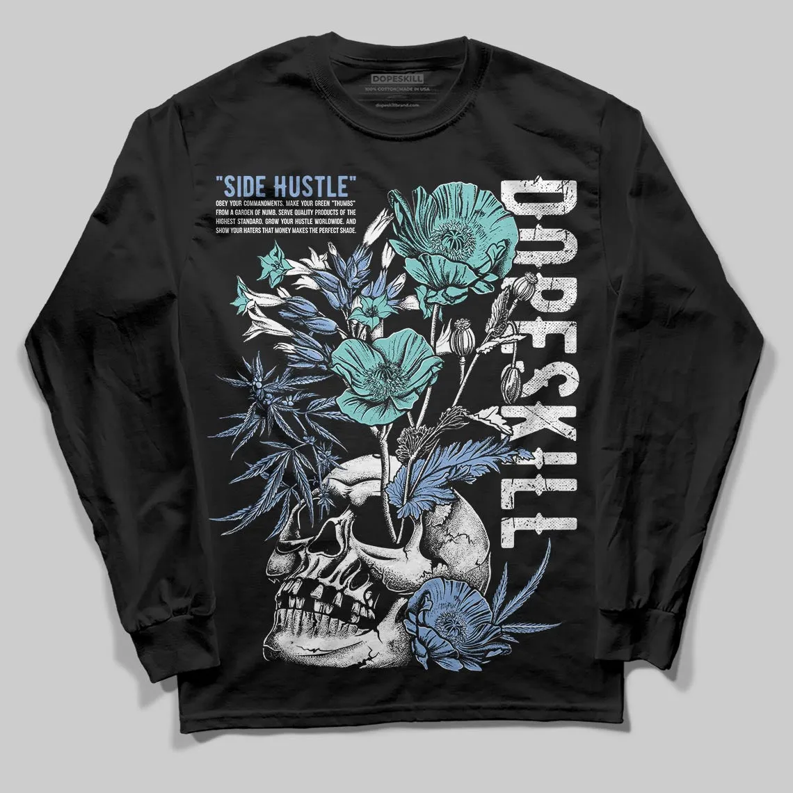 Forget Me Not 4s DopeSkill Long Sleeve T-Shirt Side Hustle Graphic sold by DopeSkill product image thumbnail 2