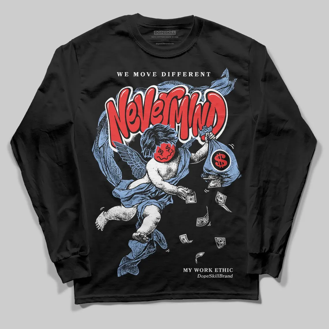 Forget Me Not 4s DopeSkill Long Sleeve T-Shirt Nevermind Graphic sold by DopeSkill product image thumbnail 2