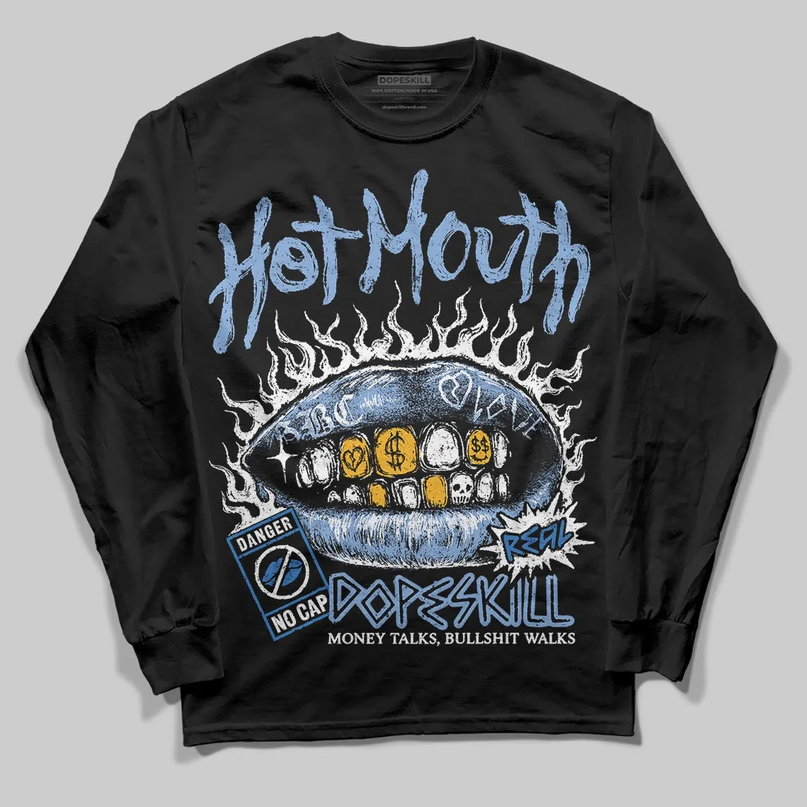 Forget Me Not 4s DopeSkill Long Sleeve T-Shirt Hot Mouth Graphic sold by DopeSkill product image thumbnail 2