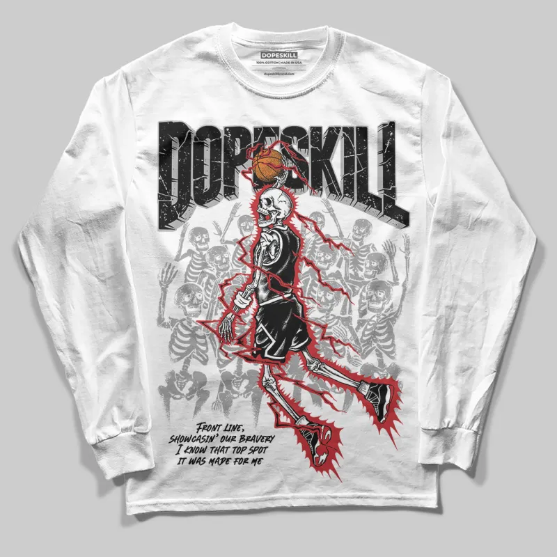 Bred 11s DopeSkill Long Sleeve T-Shirt Thunder Dunk Graphic sold by DopeSkill