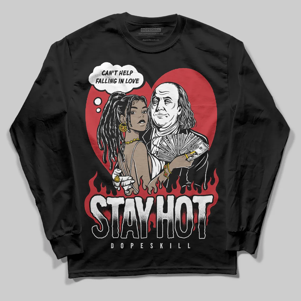 Bred 11s DopeSkill Long Sleeve T-Shirt Stay Hot Graphic sold by DopeSkill product image thumbnail 2