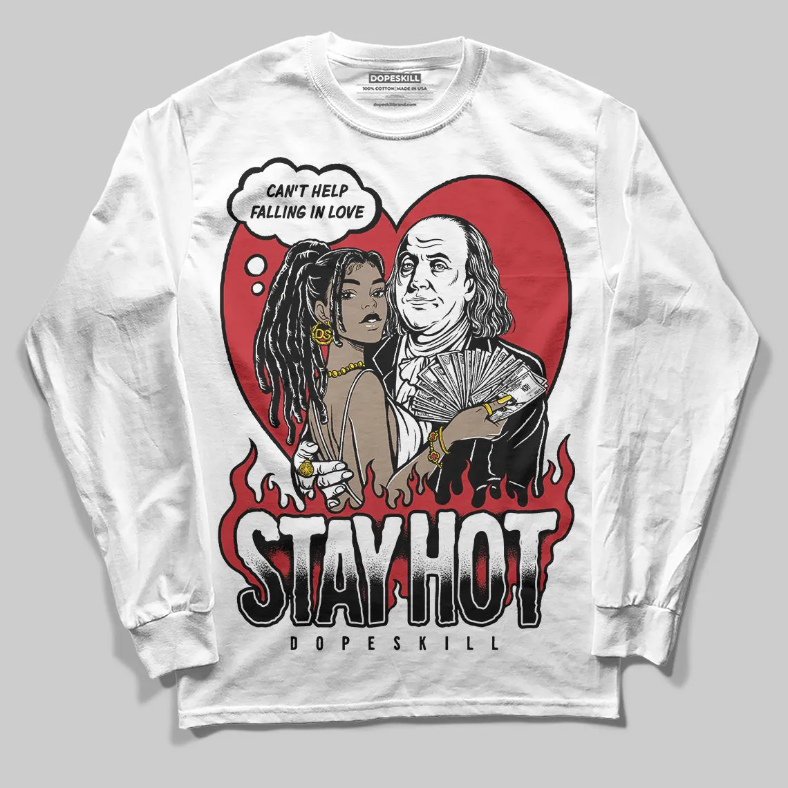 Bred 11s DopeSkill Long Sleeve T-Shirt Stay Hot Graphic sold by DopeSkill