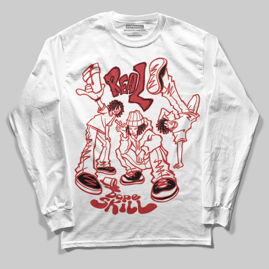 Bred 11s DopeSkill Long Sleeve T-Shirt Real Y2K Players Graphic sold by DopeSkill