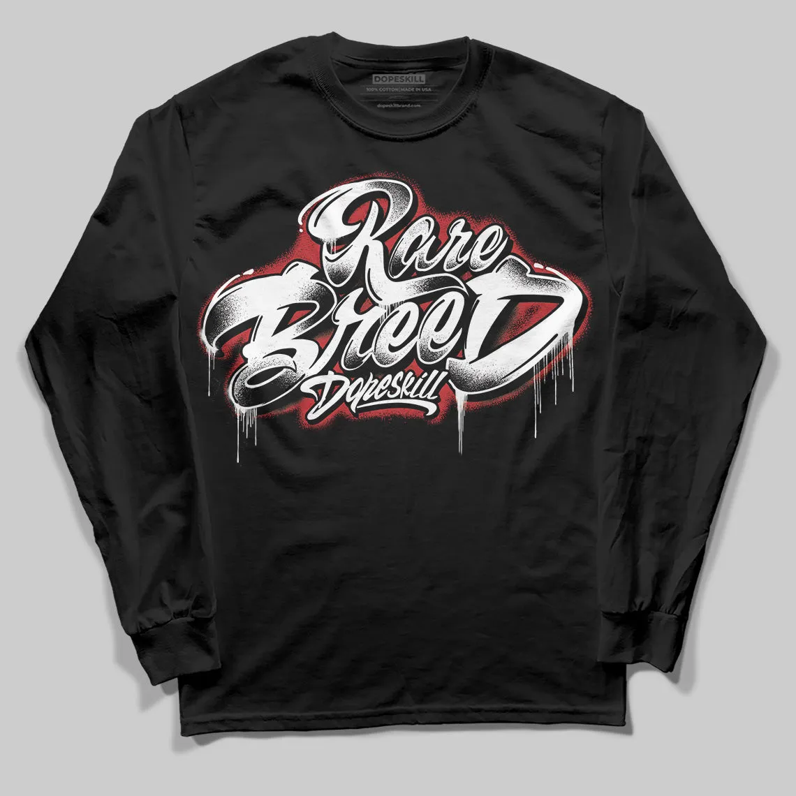 Bred 11s DopeSkill Long Sleeve T-Shirt Rare Breed Type Graphic sold by DopeSkill product image thumbnail 2