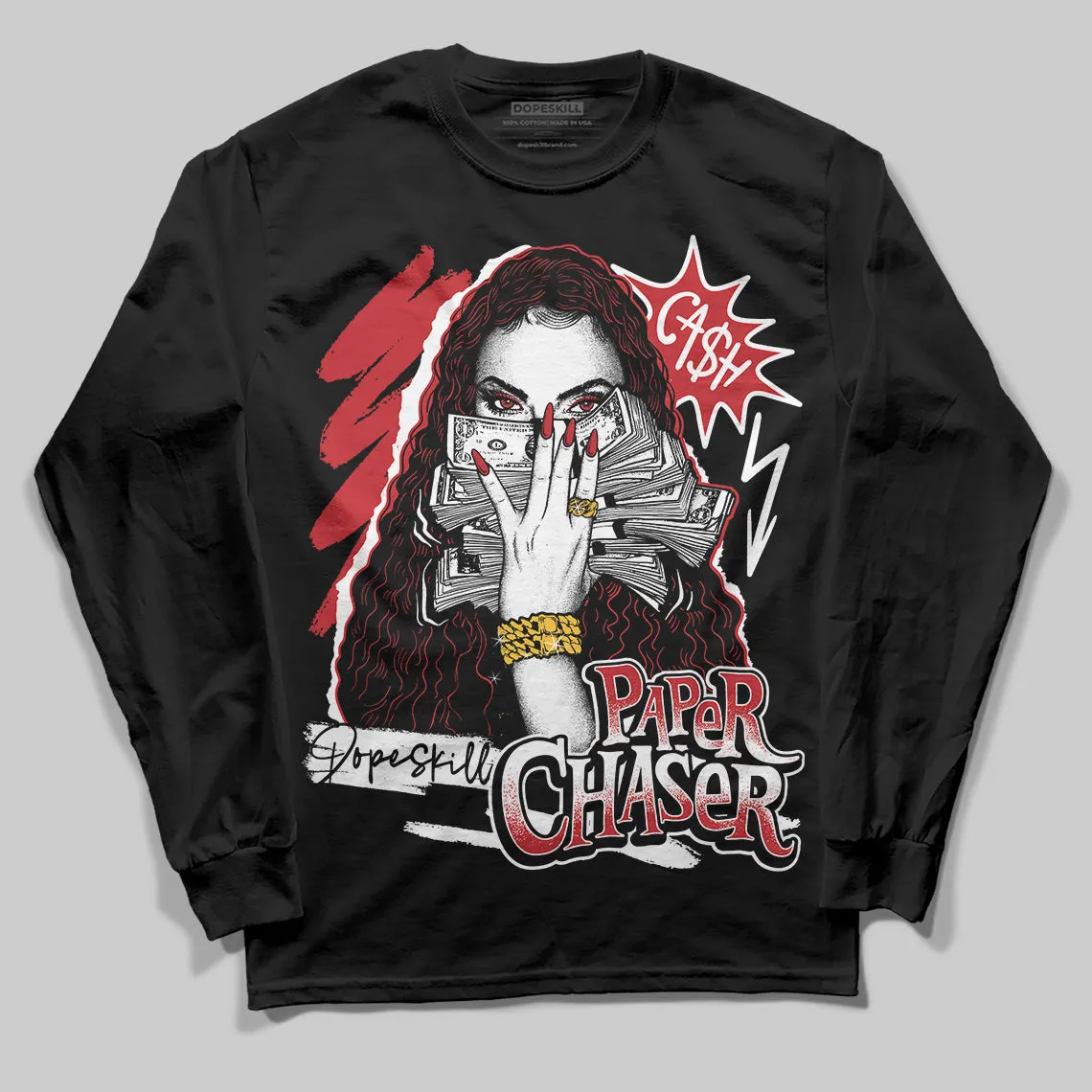 Bred 11s DopeSkill Long Sleeve T-Shirt NPC Graphic sold by DopeSkill product image thumbnail 2